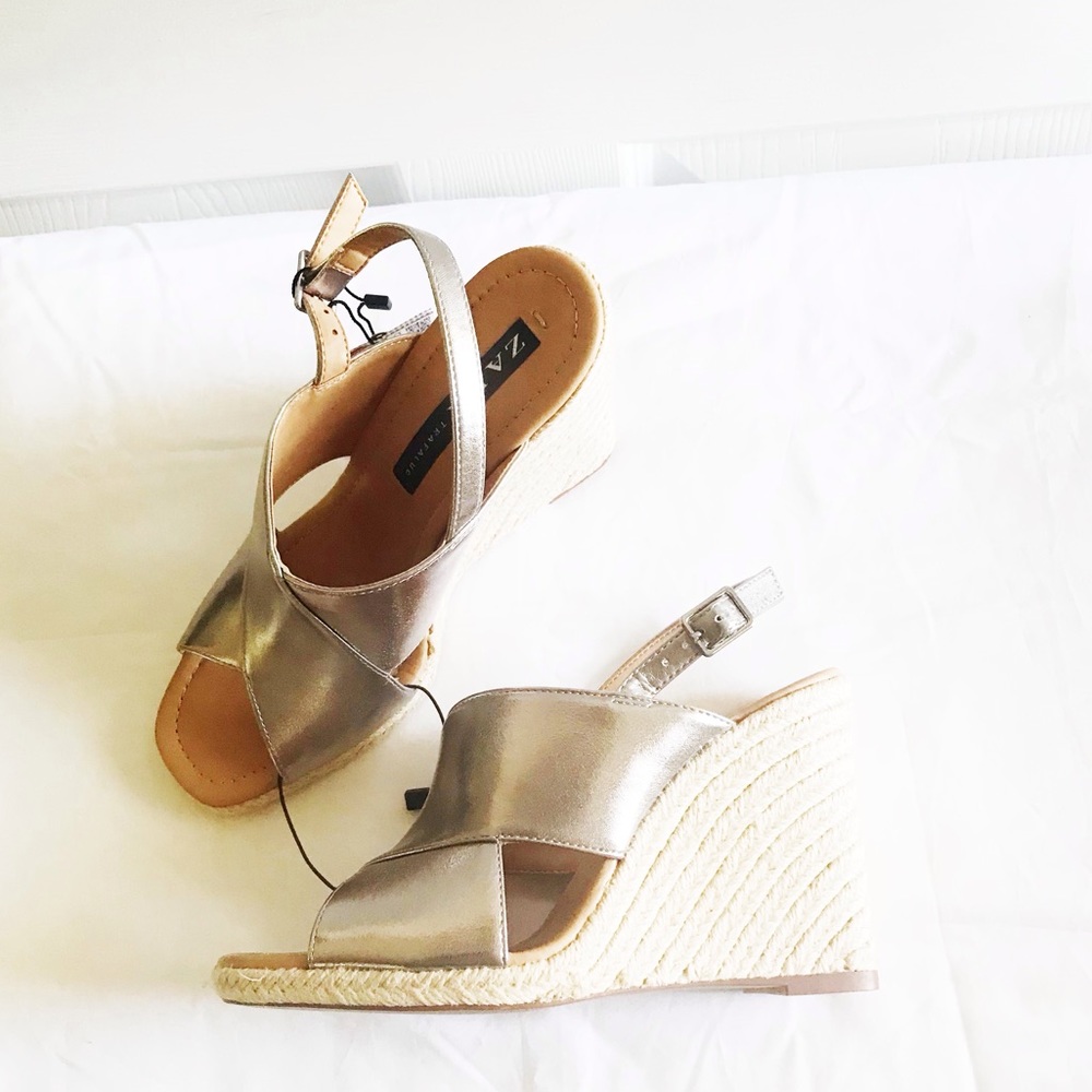 Zara silver wedges - Picture 8 of 9